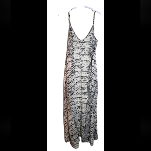 Abstract Printed High Low Sleeveless Dress Size Medium - Picture 2 of 8